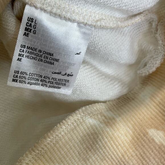 Culpos x INC Tie-Dye Print Cropped Short Sleeve Sweatshirt - Large - Picture 4 of 4